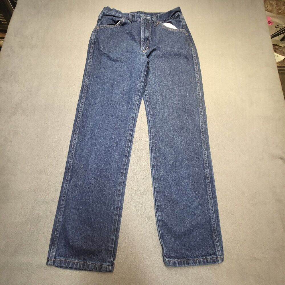 Rustler‎ Jeans Mens 29x30 Blue Straight Leg Distressed Denim